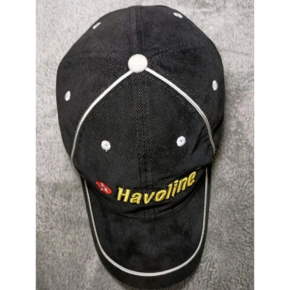 Rare Corduroy NASCAR Havoline Ganassi Racing 42 Cap Strapback Hat Embroidered